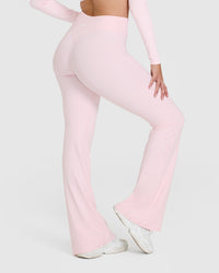 SoftMotionâ„¢ Flared Bottoms with White Logo | Ballet Pink