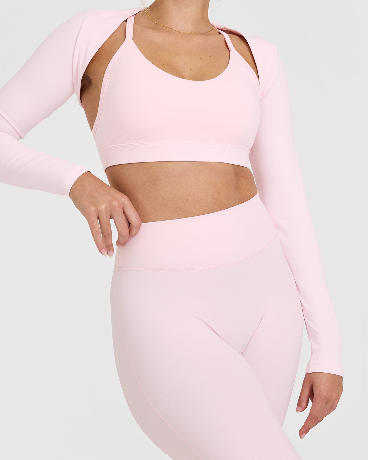SoftMotionâ„¢ Flared Bottoms with White Logo | Ballet Pink