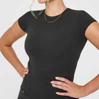 Mellowâ„¢ Rib T-Shirt | Soft Black