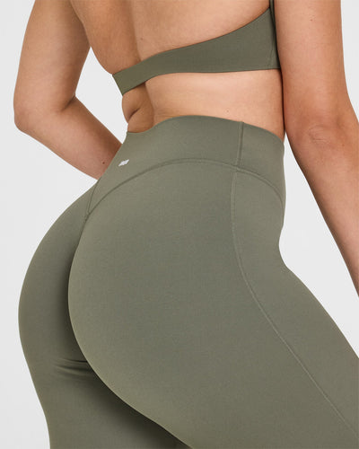 SoftMotionâ„¢ Straight Leg Bottoms with White Logo | Alpine Green