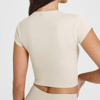 Cotton Icon Baby T-Shirt | Sand