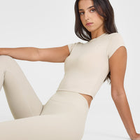 Cotton Icon Baby T-Shirt | Sand