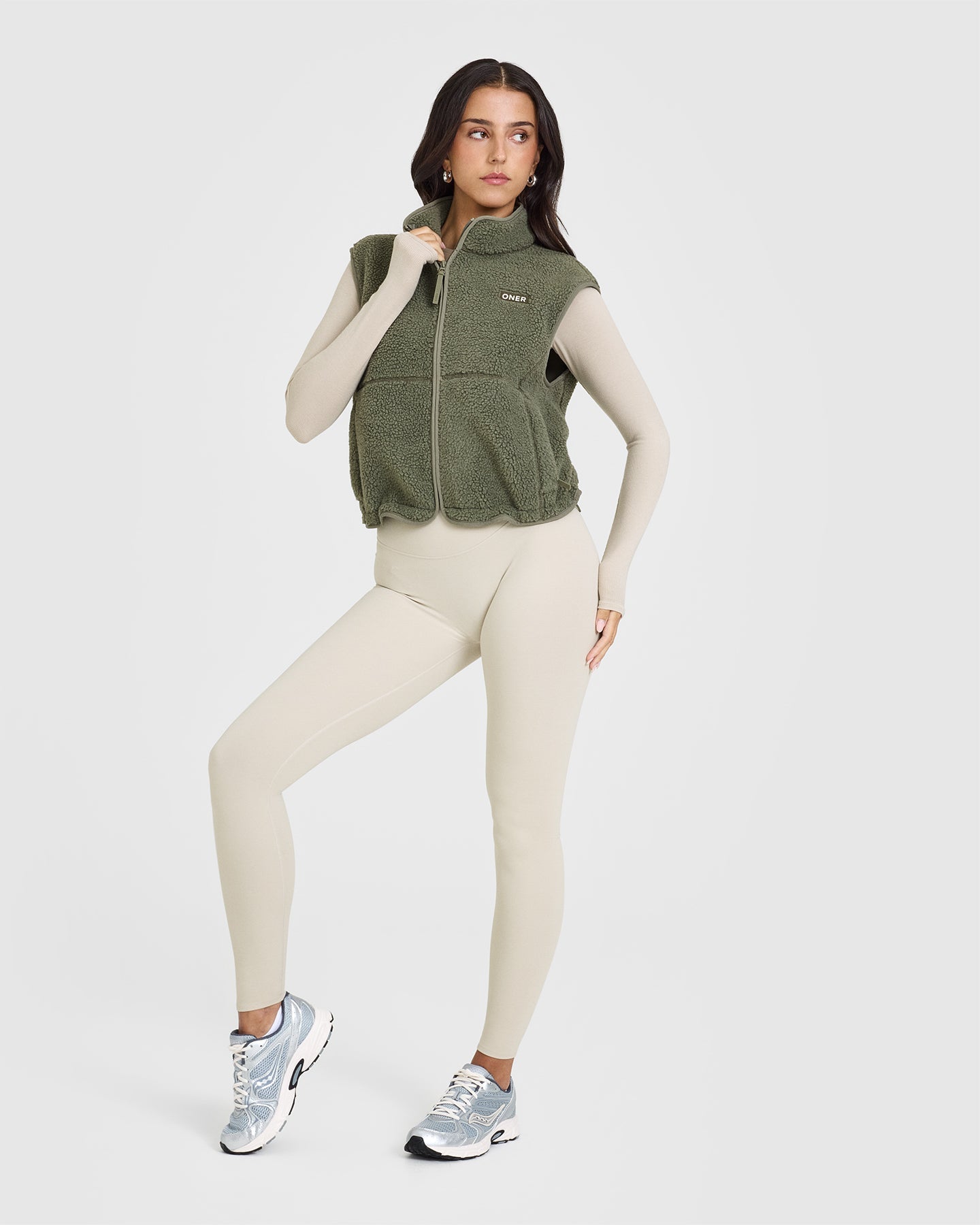 Zip Through Fleece Gilet | Alpine Green