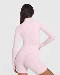 SoftMotionâ„¢ Jacket with White Logo | Ballet Pink
