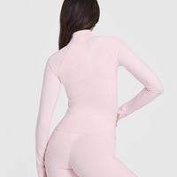 SoftMotionâ„¢ Jacket with White Logo | Ballet Pink