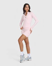 SoftMotionâ„¢ Jacket with White Logo | Ballet Pink