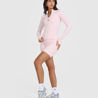 SoftMotionâ„¢ Jacket with White Logo | Ballet Pink