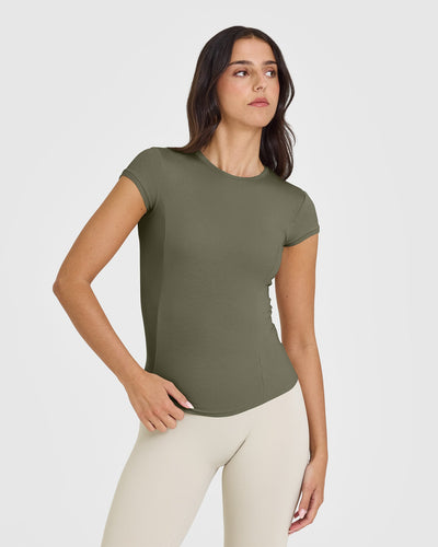 Mellow™ Rib T-Shirt | Alpine Green
