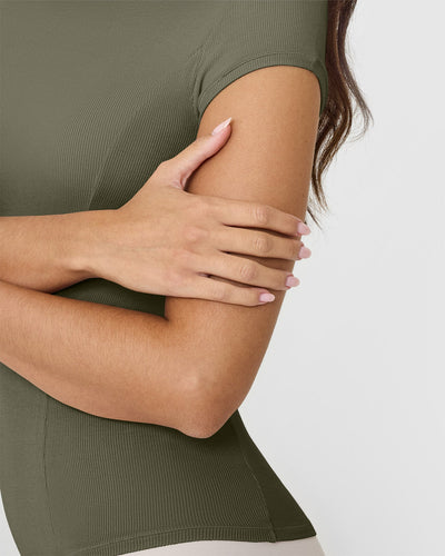 Mellow™ Rib T-Shirt | Alpine Green