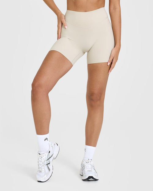Oner Modal SoftMotionâ„¢ Shorts 6" with White Logo | Sand