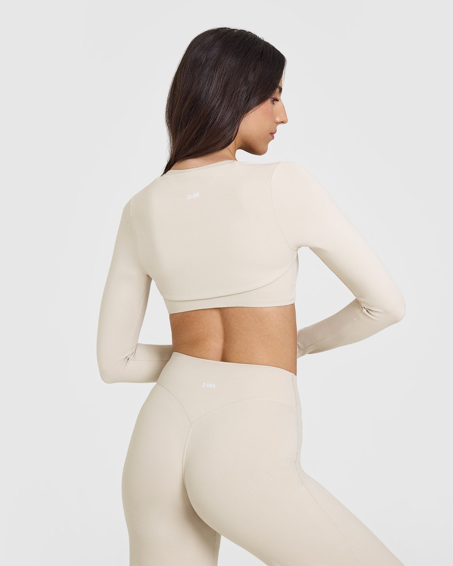 SoftMotionâ„¢ Long Sleeve Shrug | Sand