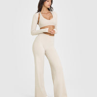 SoftMotionâ„¢ Long Sleeve Shrug | Sand