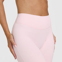 SoftMotionâ„¢ Straight Leg Bottoms with White Logo | Ballet Pink