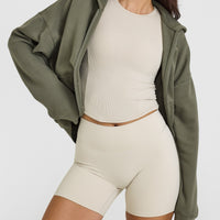 Mellow™ Rib Mid Long Sleeve Top | Sand