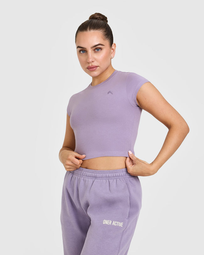 Cotton Icon Baby T-Shirt | Soft Purple