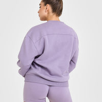 Foundations Sweatshirt With Printed Graphic | Soft Purple