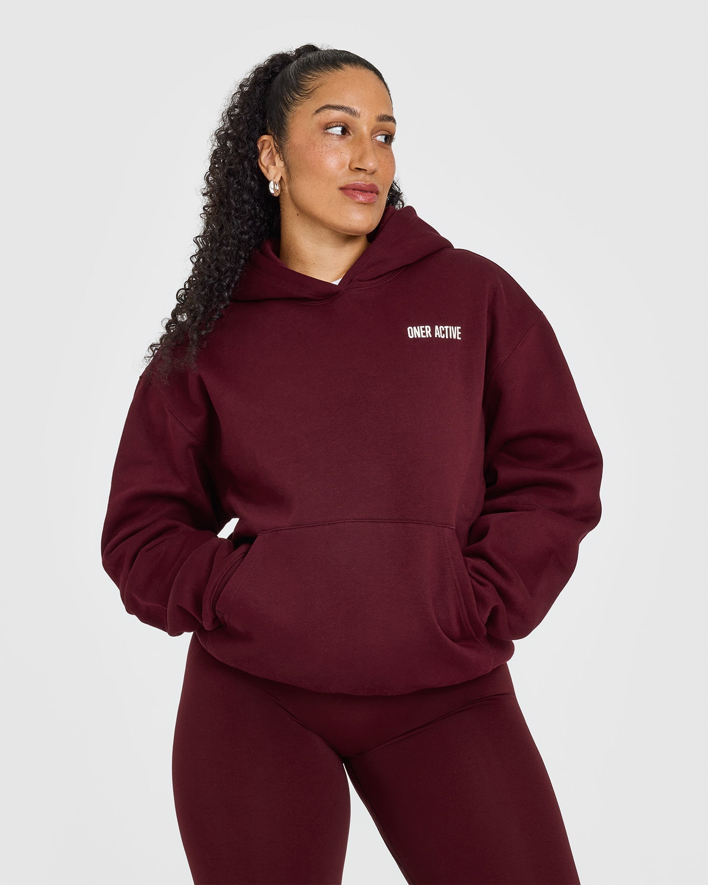 Foundations Hoodie With Printed Graphic | Rosewood