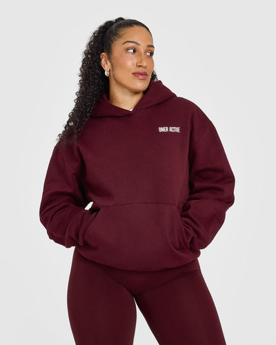 Foundations Hoodie With Printed Graphic | Rosewood