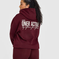 Foundations Hoodie With Printed Graphic | Rosewood