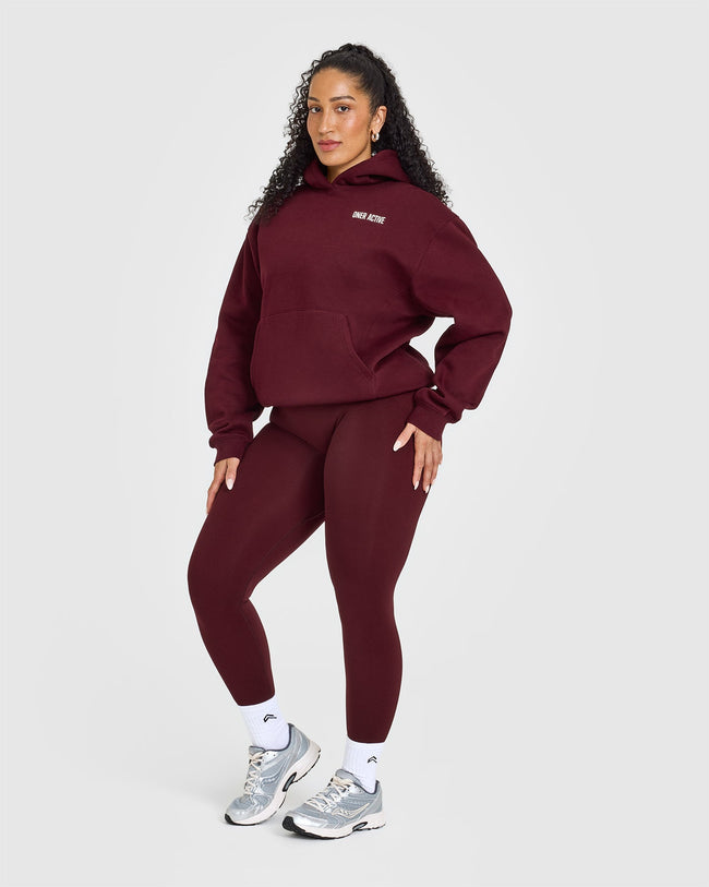 Foundations Hoodie With Printed Graphic | Rosewood