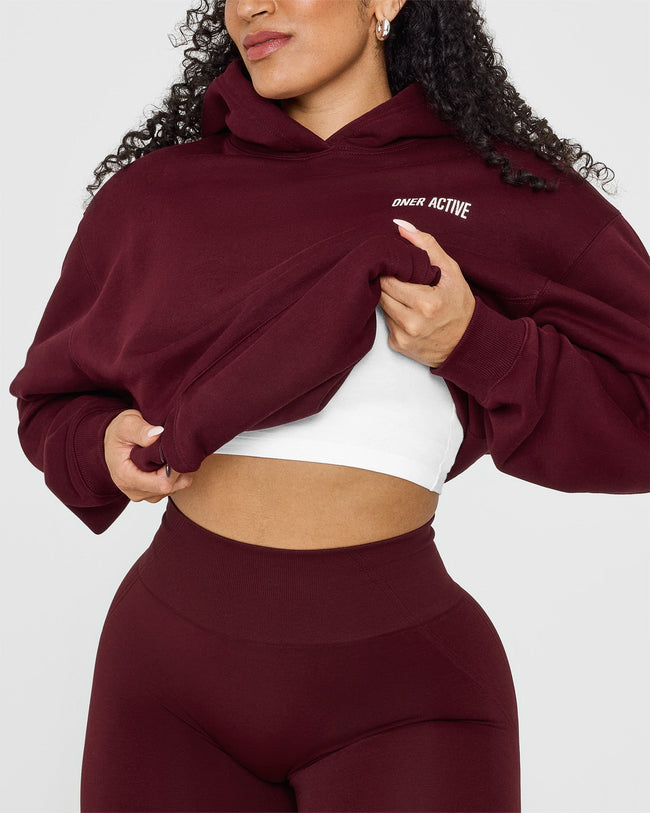 Foundations Hoodie With Printed Graphic | Rosewood