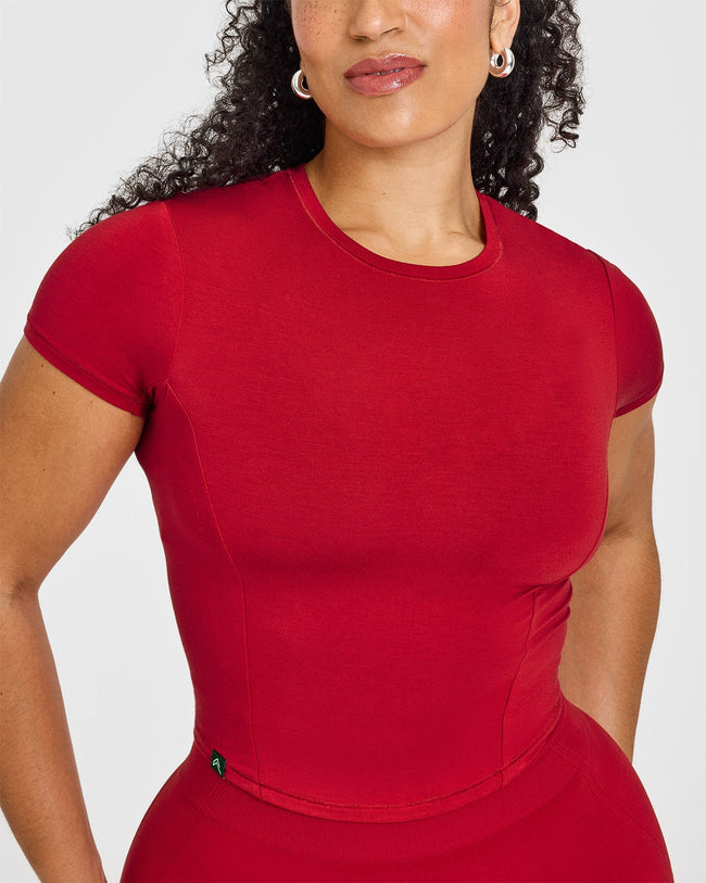 Mellowâ„¢ Soft Mid Short Sleeve T-Shirt | Toasted Red