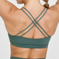 Everyday Cross Over Bralette | Iced Green