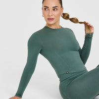 Mellowâ„¢ Soft Mid Long Sleeve Top | Iced Green