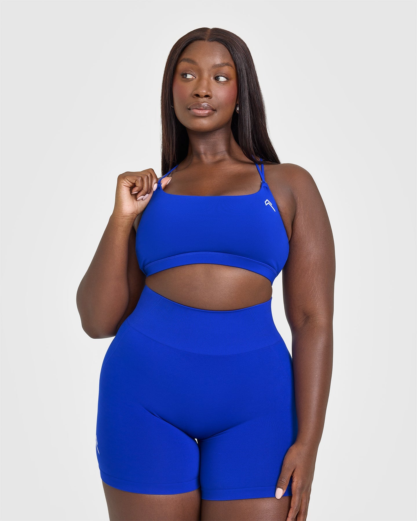 Everyday Cross Over Bralette | Strong Blue
