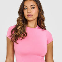 Mellowâ„¢ Soft Mid Short Sleeve T-Shirt | Peony Pink