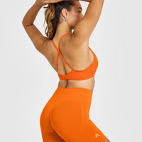 Unified Micro Bralette | Flame Orange