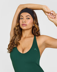 Unified Scoop Back All In One Long | Racing Green