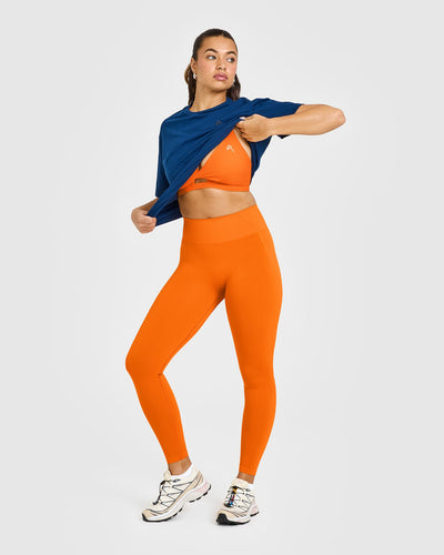 Unified Twist Sports Bra | Flame Orange