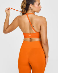 Unified Twist Sports Bra | Flame Orange