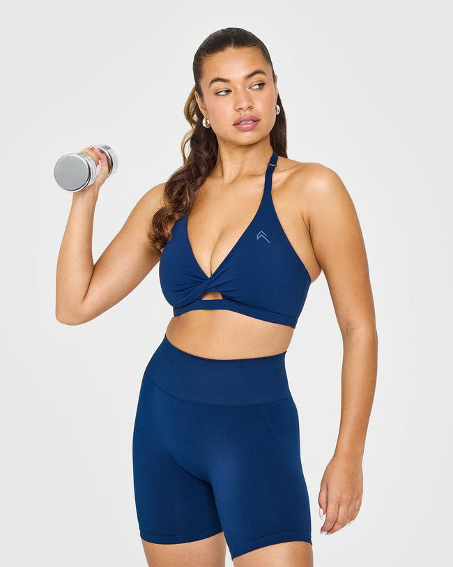 Unified Twist Sports Bra | Midnight