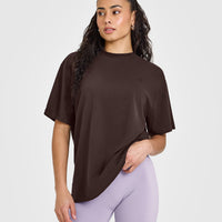 Classic Oversized Lightweight T-Shirt | 70% Cocoa