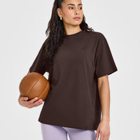 Classic Oversized Lightweight T-Shirt | 70% Cocoa