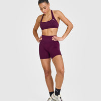 EasyLiftâ„¢ Halter Bralette with White Logo | Ripe Fig