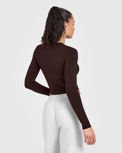 Mellow™ Soft Mid Long Sleeve Top | 70% Cocoa