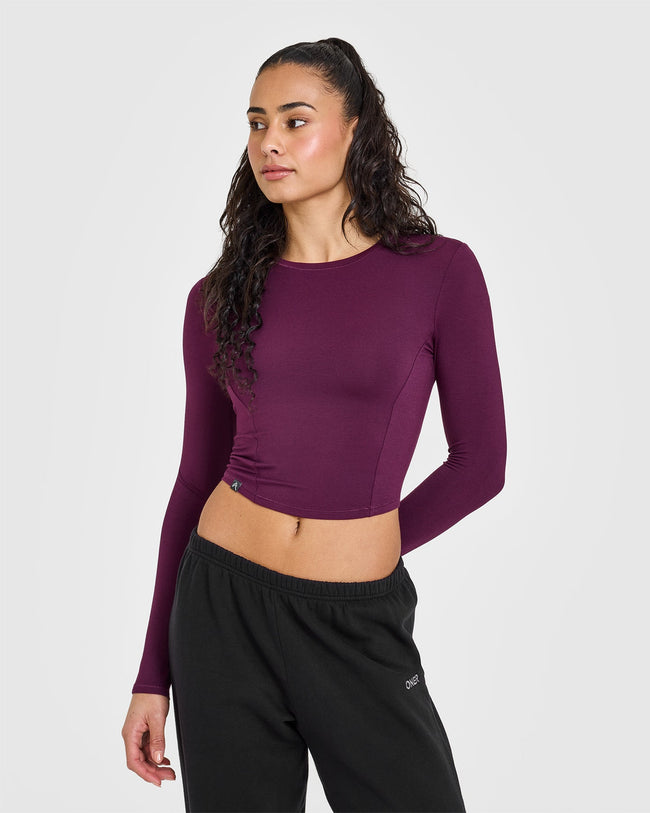 Mellow™ Soft Mid Long Sleeve Top | Ripe Fig