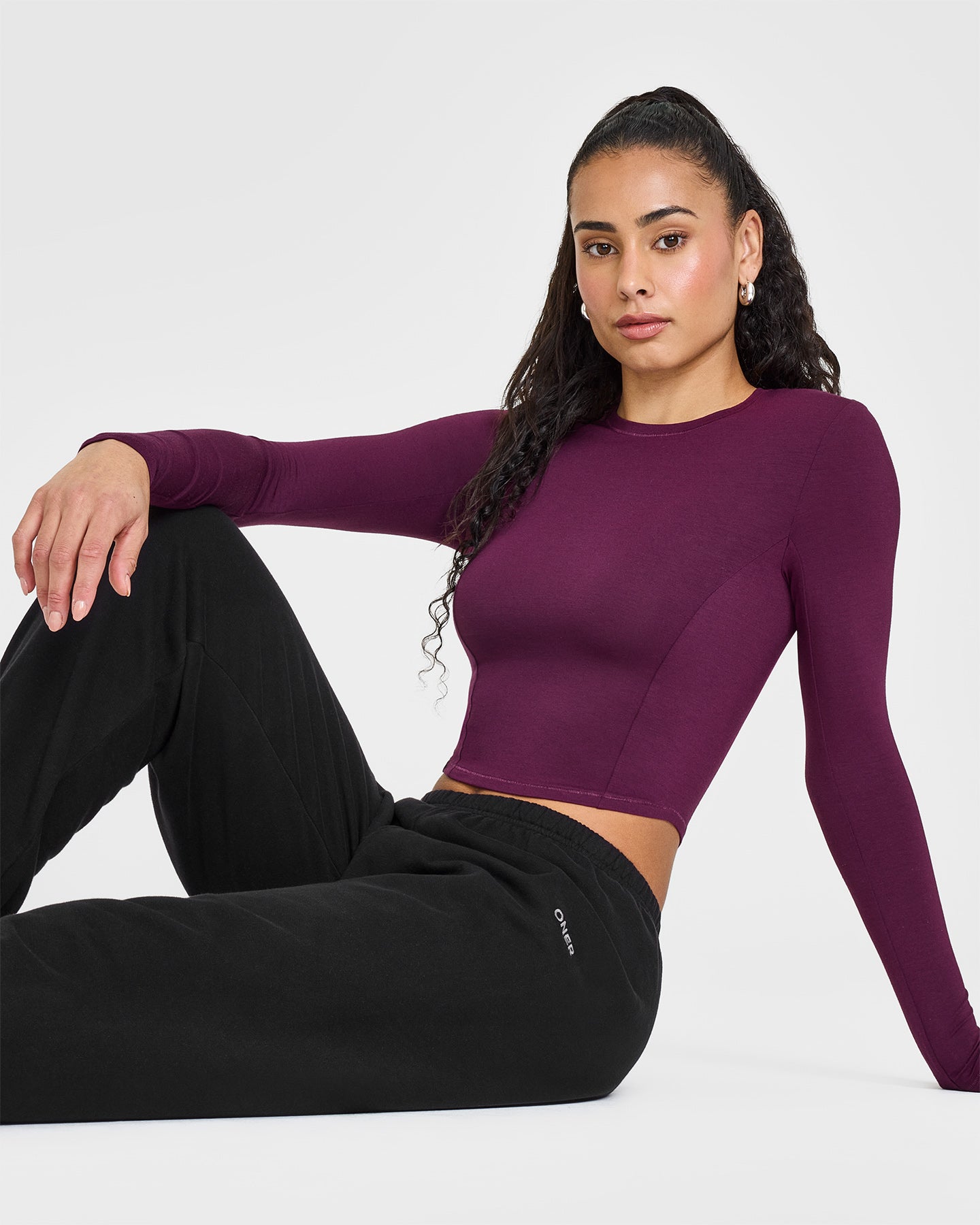 Mellow™ Soft Mid Long Sleeve Top | Ripe Fig