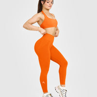 Effortless Seamless Leggings | Flame Orange