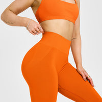 Effortless Seamless Leggings | Flame Orange