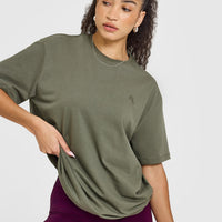 Classic Oversized Lightweight T-Shirt | Alpine Green