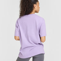 Classic Oversized Lightweight T-Shirt | Wisteria Purple