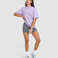 Classic Oversized Lightweight T-Shirt | Wisteria Purple