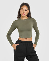 Mellowâ„¢ Soft Mid Long Sleeve Top | Alpine Green