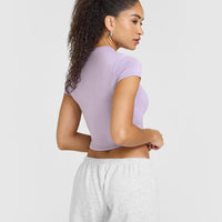 Mellow™ Soft Mid Short Sleeve T-Shirt | Wisteria Purple