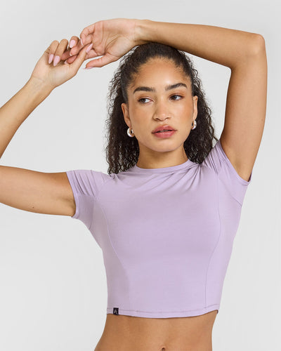 Mellow™ Soft Mid Short Sleeve T-Shirt | Wisteria Purple