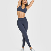 Unified Wrap Leggings | True Blue